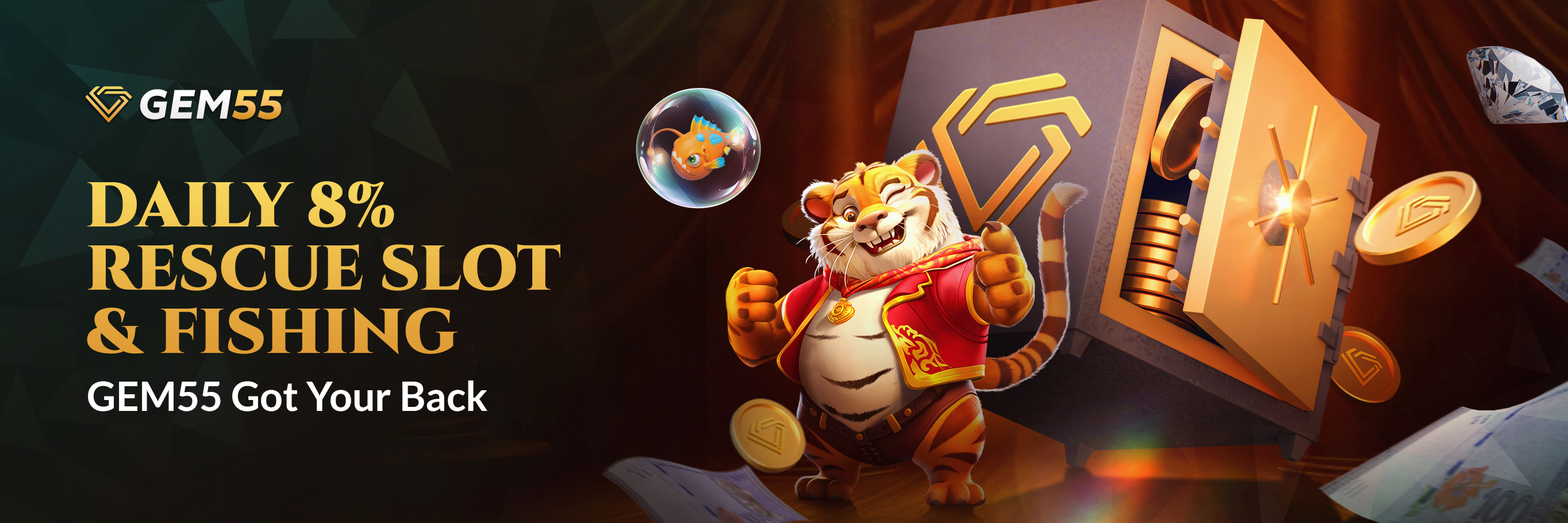 Daily Slot and Fishing Rescue 8% 