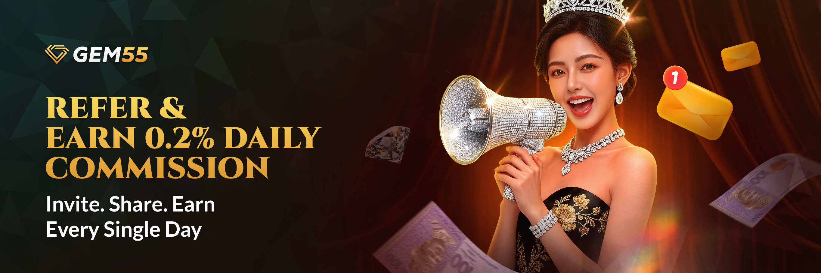 Refer and Earn 0.2% Daily Commission! 