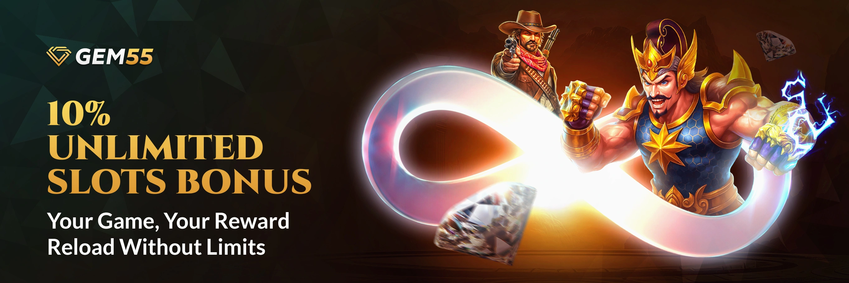 10% Unlimited Slots Bonus 