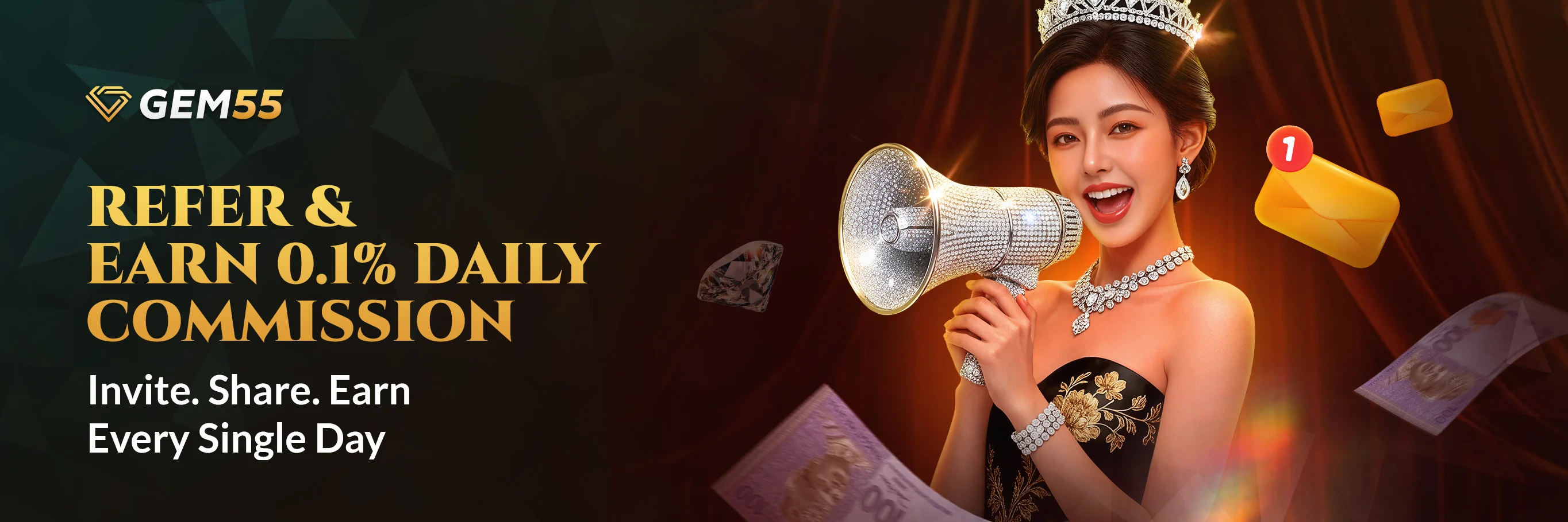 Refer and Earn 0.1% Daily Commission! 