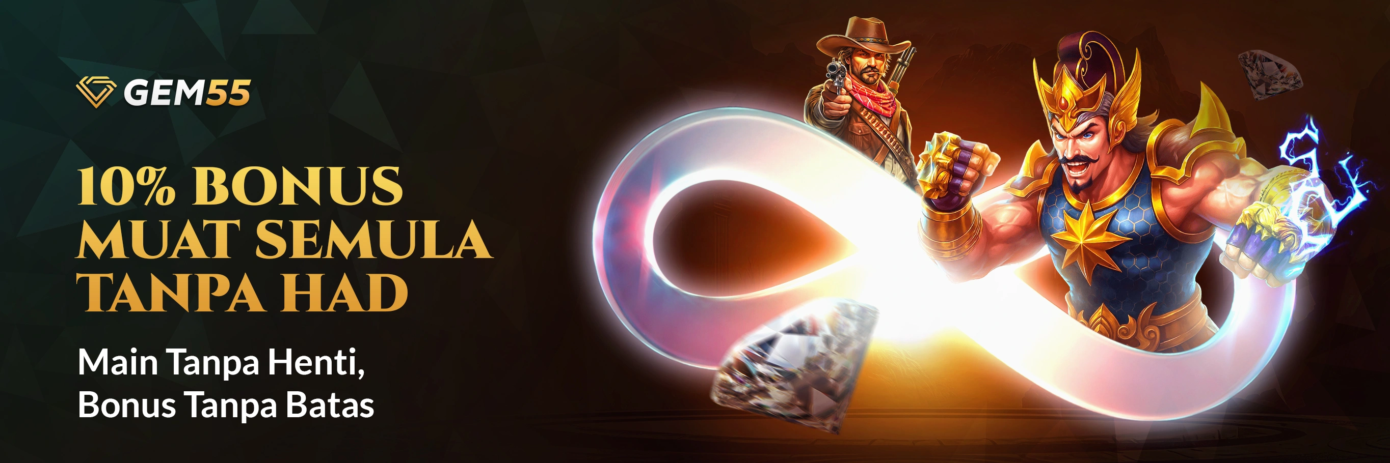 10% Unlimited Reload Bonus 