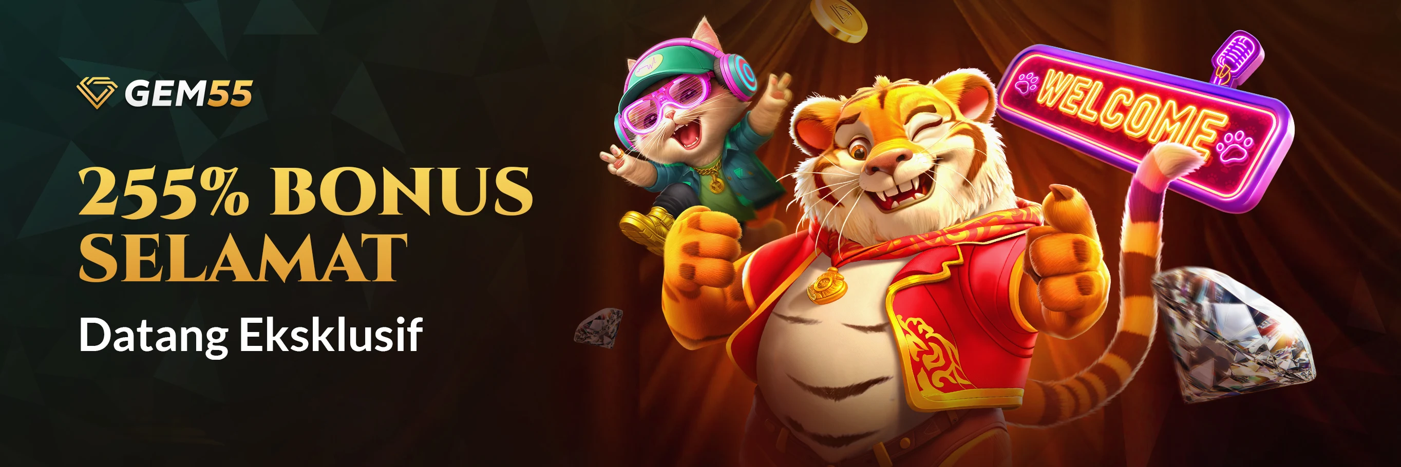 255% Prestige Welcome Bonus! 