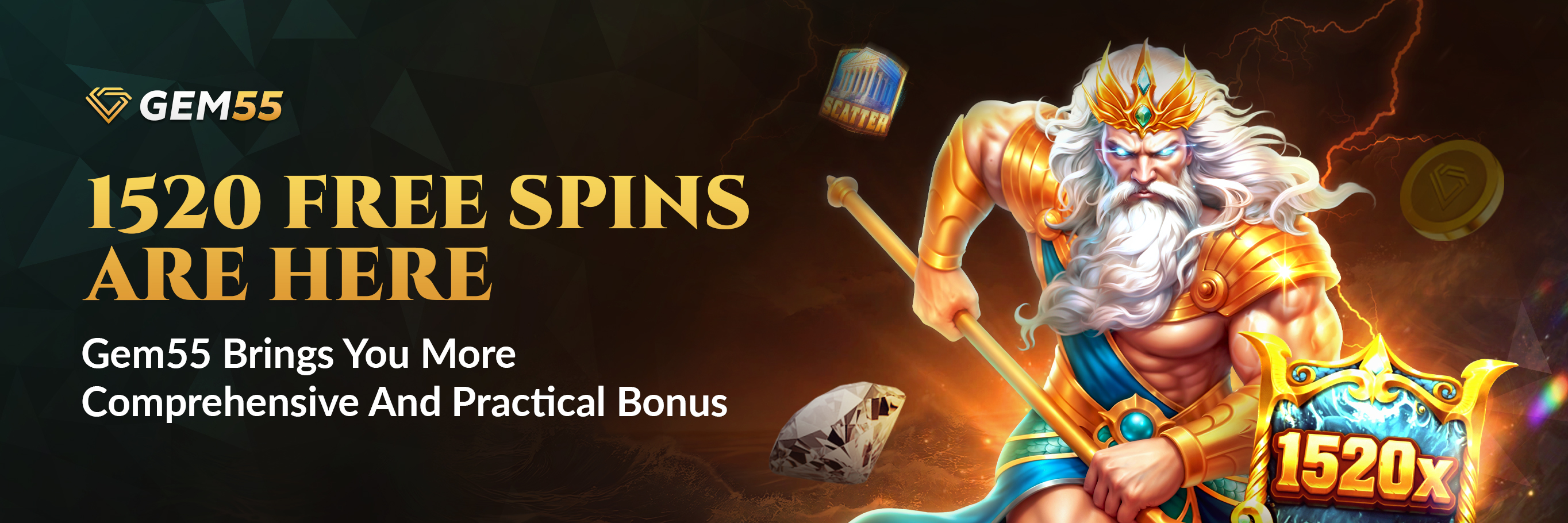Crazy 1,520 Free Spins! Turn Your Top-up Into A Luxury Storm. 
