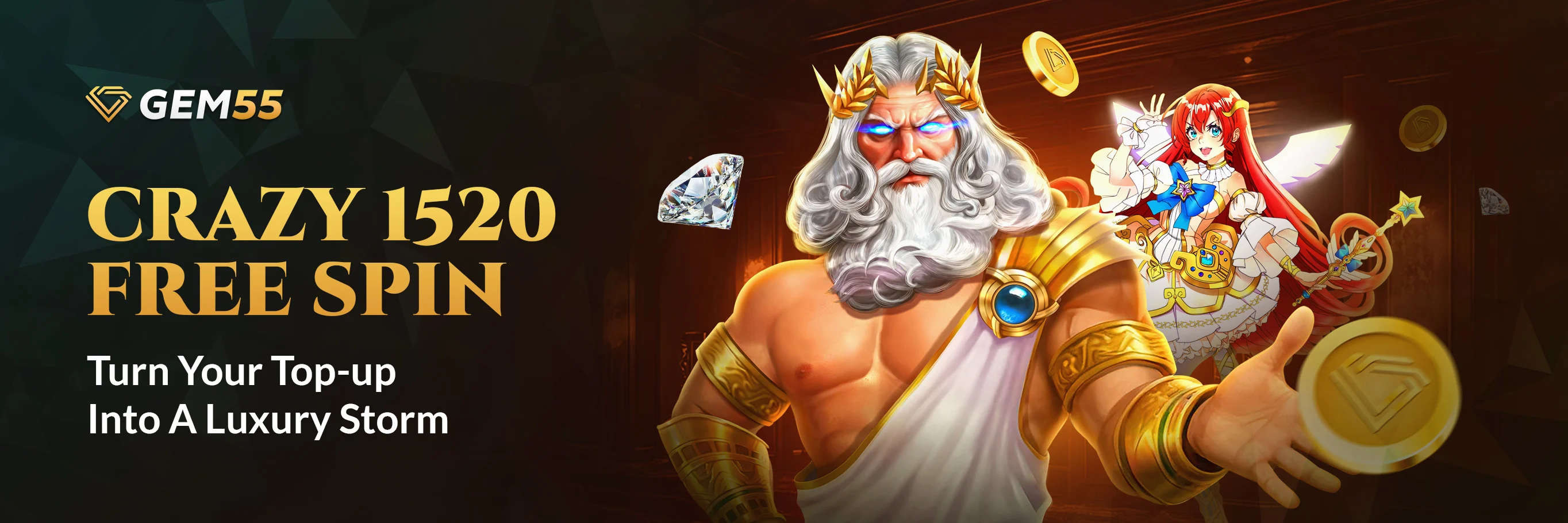 Crazy 1,520 Free Spins! Turn Your Top-up Into A Luxury Storm. 