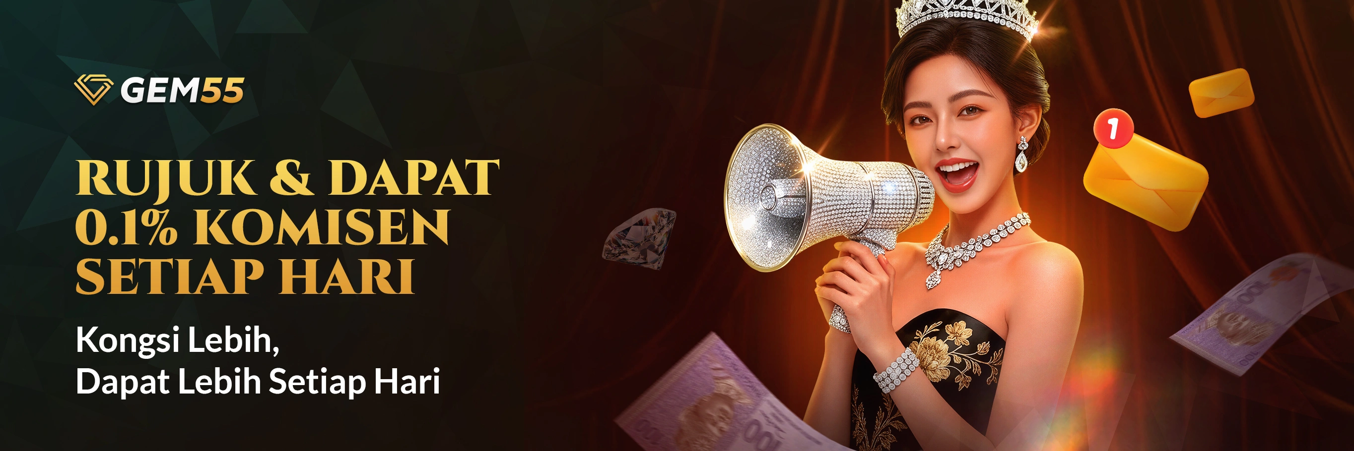 Rujuk dan dapat 0.1% Komisen Harian! 