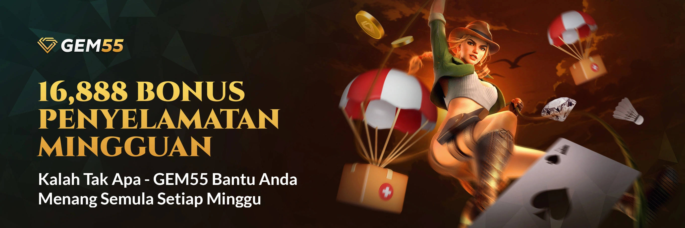 16,888 Bonus Penyelamatan Mingguan 
