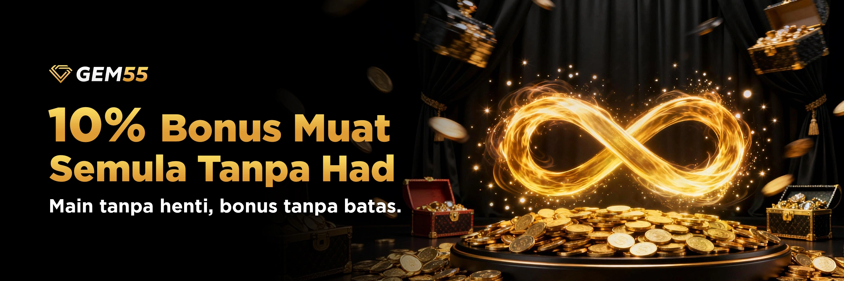 10% Unlimited Reload Bonus 